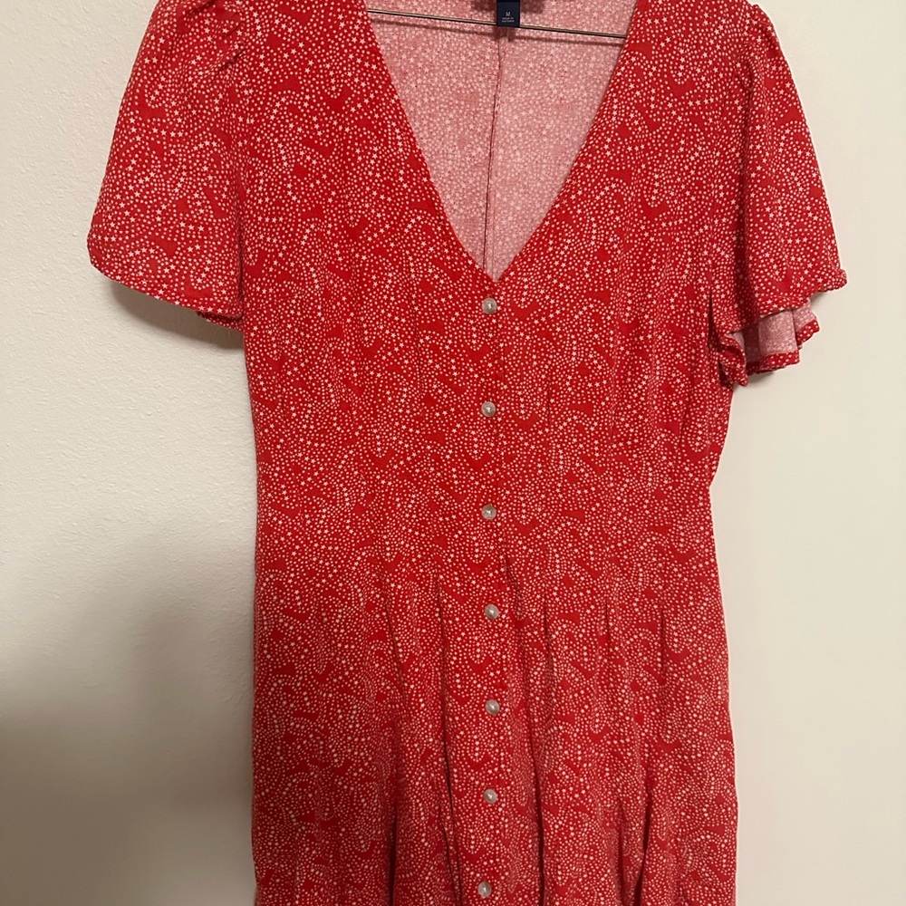 Universal Thread Red Patterned Top